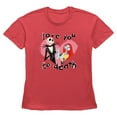 thumbnail image 1 of Women's The Nightmare Before Christmas Jack and Sally Love You to Death Graphic T-Shirt, 1 of 3