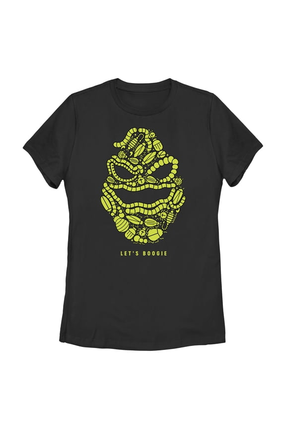 Women's The Nightmare Before Christmas Let's Boogie Portrait Graphic Tee Black Small