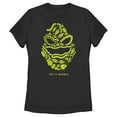 thumbnail image 1 of Women's The Nightmare Before Christmas Let's Boogie Portrait Graphic Tee Black X Large, 1 of 4