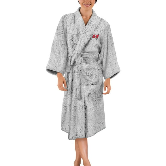 Women's The Northwest Group Gray Tampa Bay Buccaneers Sherpa Bathrobe