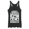 thumbnail image 1 of Women's The Powerpuff Girls Chemical X Bubbles  Racerback Tank Top Black Heather Small, 1 of 3