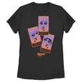 thumbnail image 1 of Women's The Powerpuff Girls Halloween Tarot Cards  Graphic Tee Black X Large, 1 of 4