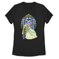 thumbnail image 1 of Women's The Princess and the Frog Wedding Pose  Graphic Tee Black Medium, 1 of 3
