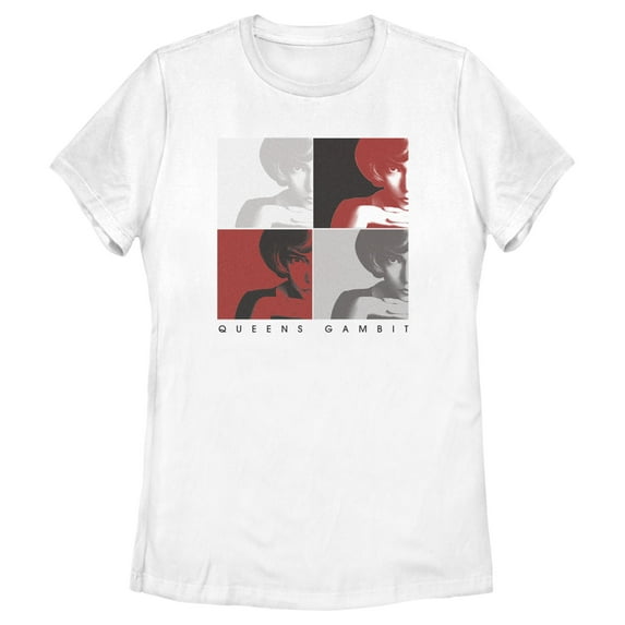 Women's The Queen's Gambit Boxes Graphic Tee White Small