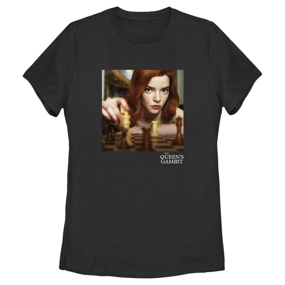 Women's The Queen's Gambit Checkmate Graphic Tee Black 2X Large