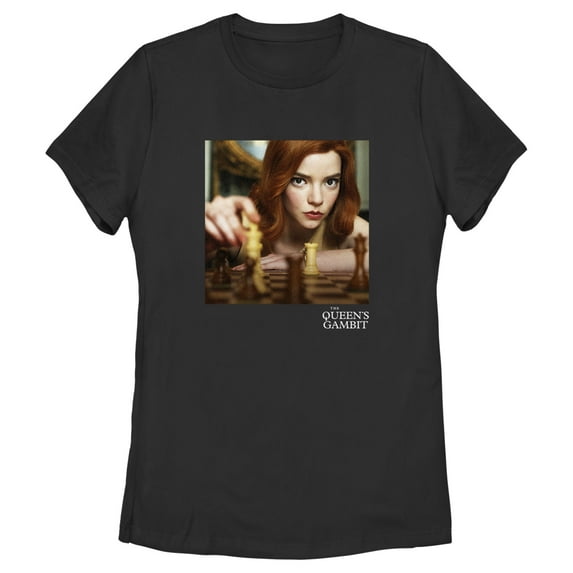 Women's The Queen's Gambit Checkmate Graphic Tee Black X Large