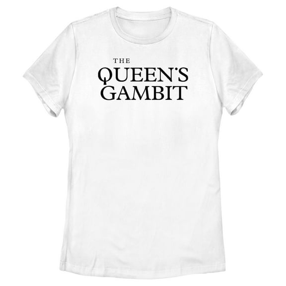 Women's The Queen's Gambit White Logo Graphic Tee White Small