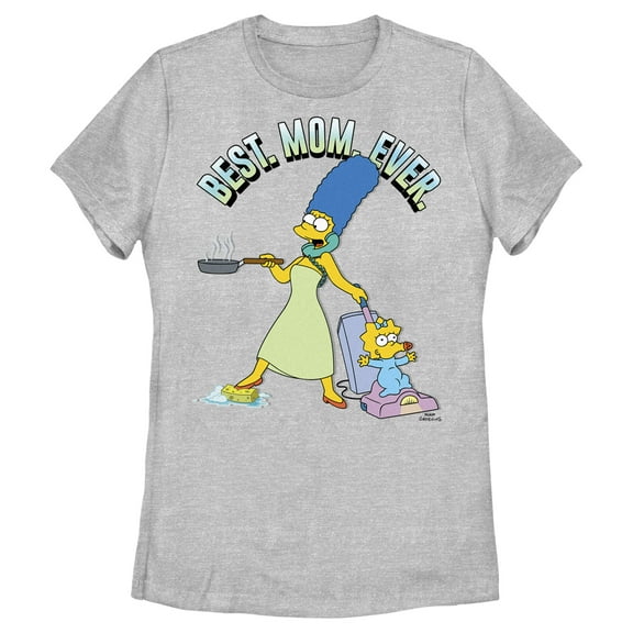 Women's The Simpsons Marge Best. Mom. Ever.  Graphic Tee Athletic Heather X Large