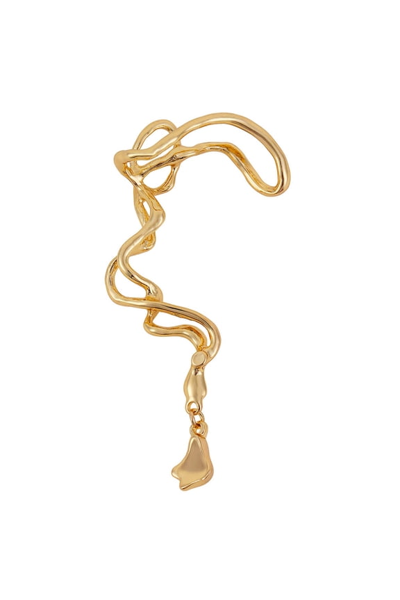 Women's The Tangle-Drop Cuff Earrings - California Gold