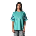 thumbnail image 1 of Women's The Wild Collective Aqua Miami Dolphins Drop Shoulder T-Shirt, 1 of 2