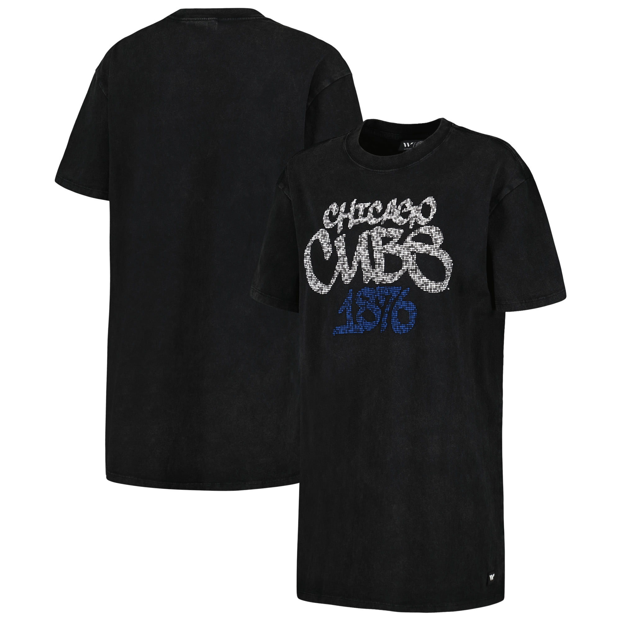 Women s The Wild Collective Black Chicago Cubs T Shirt Dress Walmart