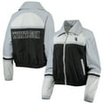 thumbnail image 1 of Women's The Wild Collective Black Chicago White Sox Colorblock Track Raglan Full-Zip Jacket, 1 of 4