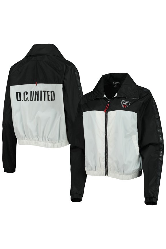 Women's The Wild Collective Black D.C. United Anthem Full-Zip Jacket