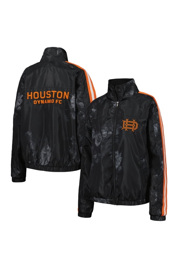Women's The Wild Collective Black Houston Dynamo FC Full-Zip Track Jacket
