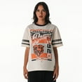 thumbnail image 1 of Women's The Wild Collective  Cream Chicago Bears Vintage Drop Shoulder Oversized Boyfriend T-Shirt, 1 of 2