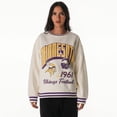 thumbnail image 1 of Women's The Wild Collective Cream Minnesota Vikings Oversized Vintage French Terry Sweatshirt, 1 of 3