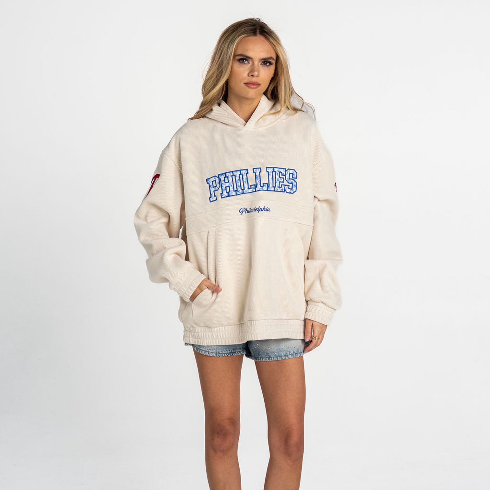 Women's The Wild Collective Cream Philadelphia Phillies Oversized
