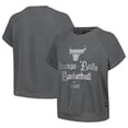 thumbnail image 1 of Women's The Wild Collective Gray Chicago Bulls Embroidered Fleece Raglan Short Sleeve Pullover Sweatshirt, 1 of 3