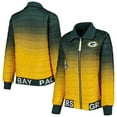 thumbnail image 1 of Women's The Wild Collective Green/Gold Green Bay Packers Color Block Full-Zip Puffer Jacket, 1 of 4