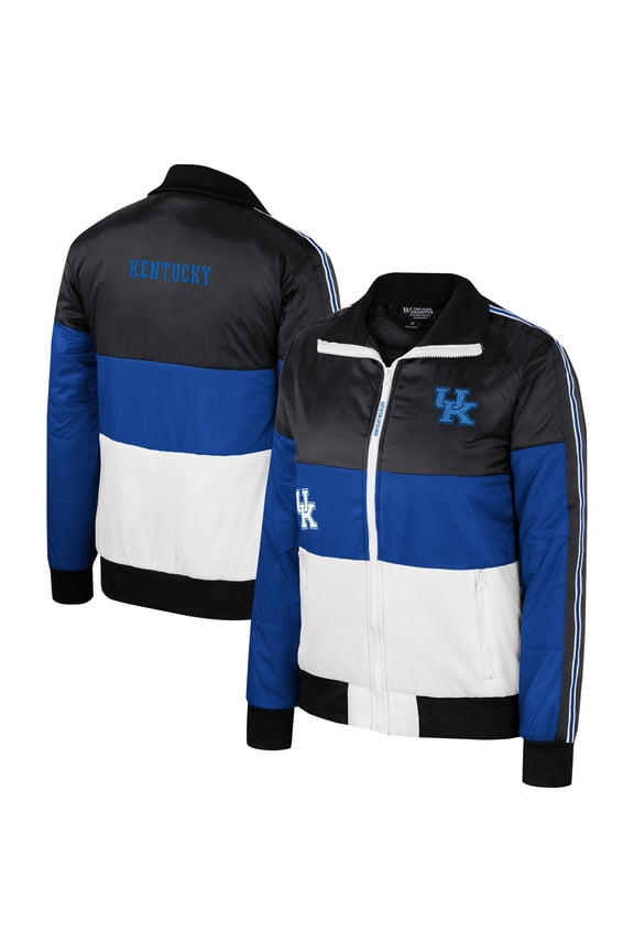 Women's The Wild Collective Royal Kentucky Wildcats Color-Block Puffer Full-Zip Jacket