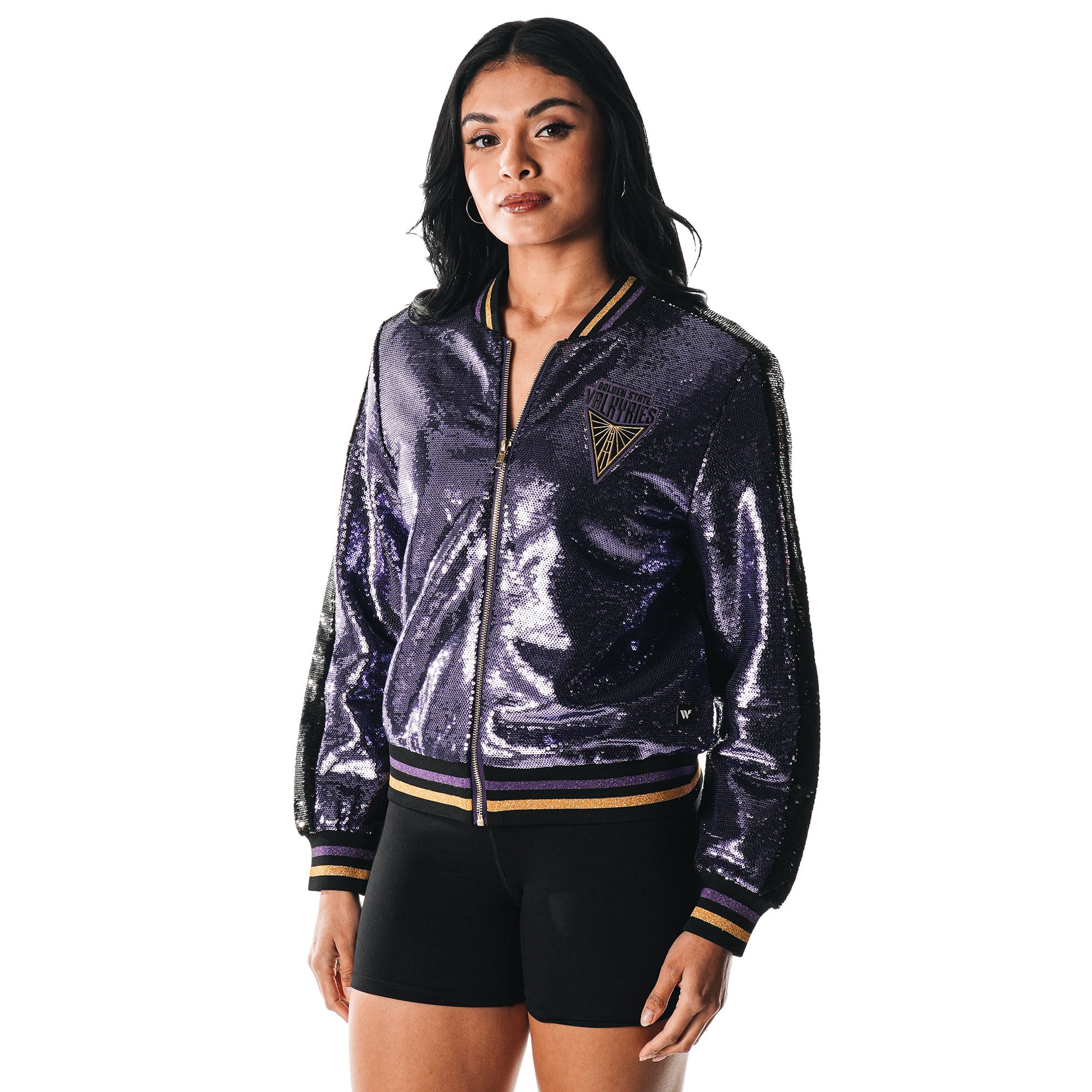 Women's The Wild Collective Violet Golden State Valkyries Sequin