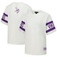 thumbnail image 1 of Women's The Wild Collective White Minnesota Vikings Drop Shoulder T-Shirt, 1 of 4