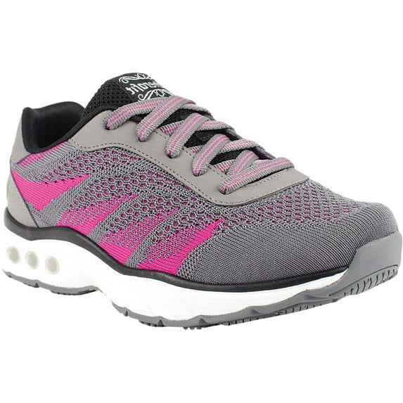 Women's Therafit Carly Walking Shoe Dark Grey Vegan Leather 9 M