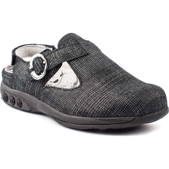 Women's Therafit Chloe Clog Navy Print Leather 40 MW