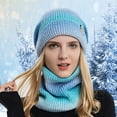 thumbnail image 1 of Women's Thermal Knit Beanie with Scarf, Winter Cycling Hat with Ear Protection for Extreme Cold Weather, Windproof Fleece Lined Cap for Outdoor Activities and Commuting, 1 of 4