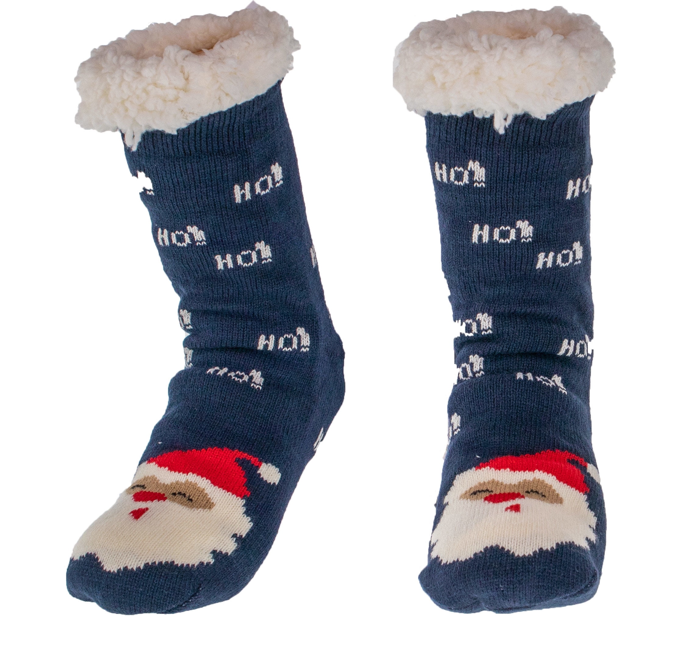 Women's Thermal Sherpa Slipper Socks (2 Pairs) - Plush Fleece, Warm ...