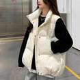 thumbnail image 1 of Women's Thermal Sleeveless Vest Jacket for Winter Warmth Wadded Casual, 1 of 6