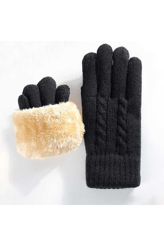 Women's Thermal Touchscreen Gloves Winter Warm Fleece Lined for Outdoor Cycling Running Hiking Cold Weather Windproof Full Finger Grips Anti-Slip Driving