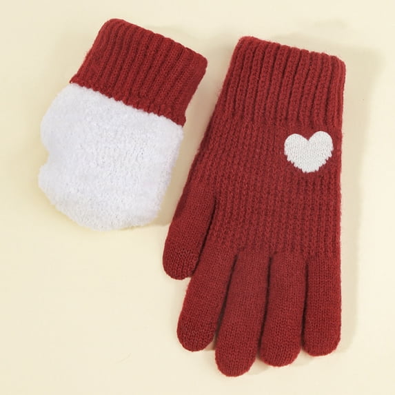 Women's Thermal Touchscreen Gloves Winter Warm Fleece Lined for Outdoor Cycling Running Hiking Cold Weather Windproof Full Finger Grips Anti-Slip Driving