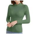 thumbnail image 1 of Women's Thermal Underwear Top German Warm Half High Collar Casual Base Layer Shirt for Winter Comfort, 1 of 2