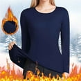 thumbnail image 1 of Women's Thermal Underwear Top Long Sleeve Round Neck Base Layer Shirt for Cold Weather Comfort, 1 of 3