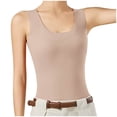thumbnail image 1 of Women's Thermal Underwear Top Thickened Warm Vest with Built-in Bra for Cold Weather and Comfort, 1 of 4