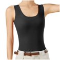 thumbnail image 1 of Women's Thermal Underwear Top Thickened Warm Vest with Built-in Bra for Cold Weather and Comfort, 1 of 4