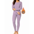 thumbnail image 1 of Women's Thermal Underwear set Long Johns with Fleece Lined Long Sleeve Base Layer for Women Cold Weather Top Bottom, 1 of 5