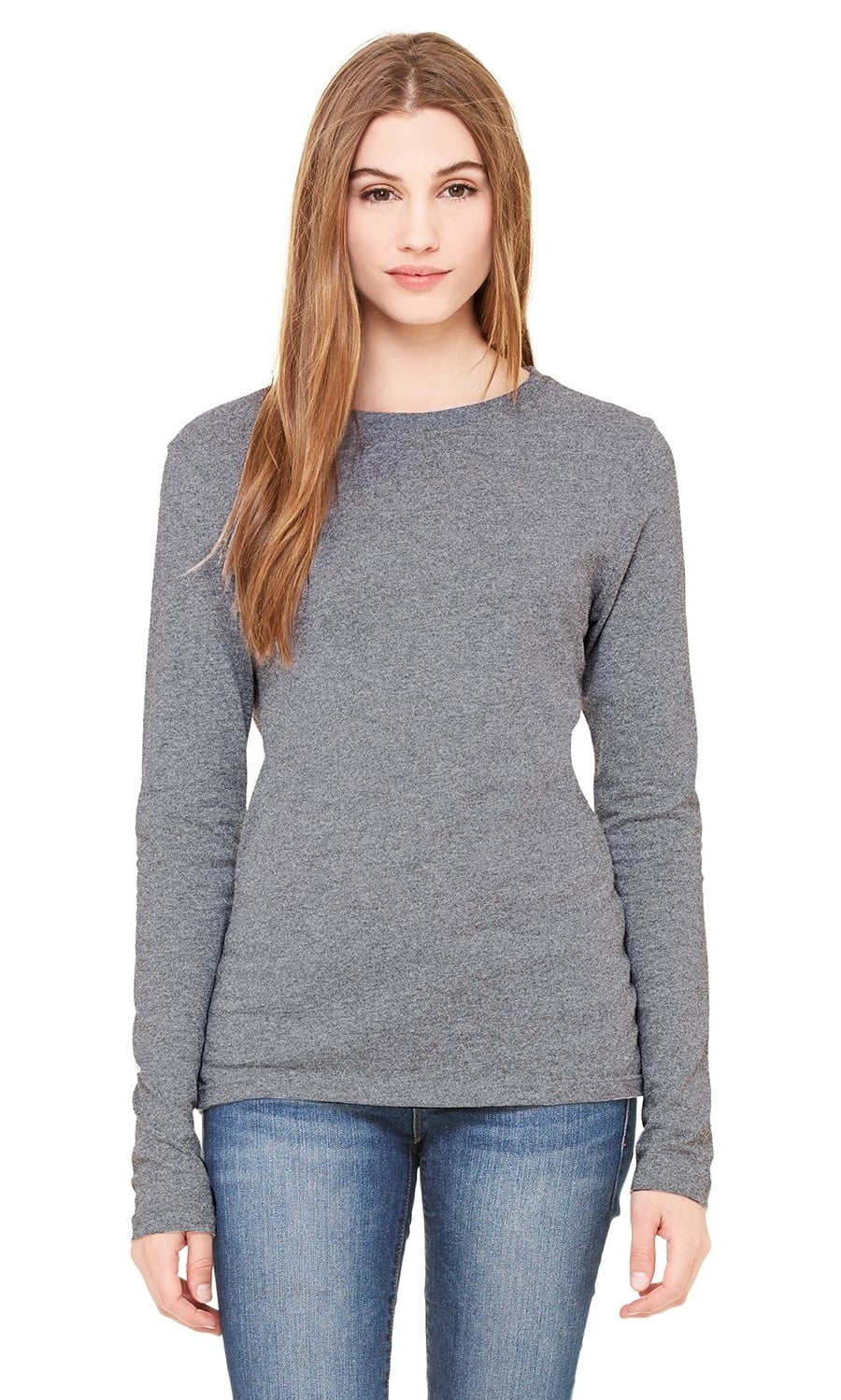Women's Thick Crewneck Long Sleeve T-Shirt