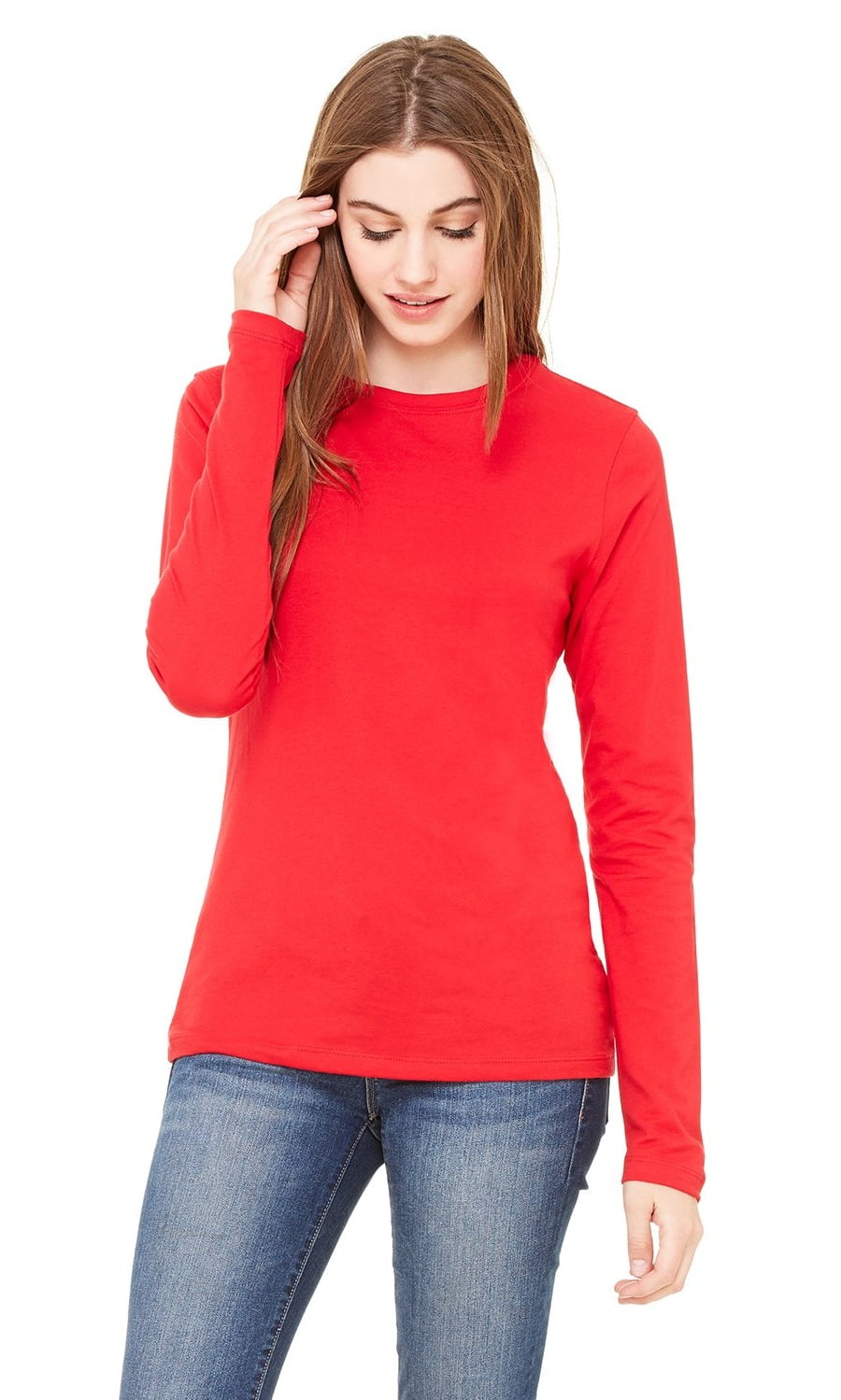 Women's Thick Crewneck Long Sleeve T-Shirt