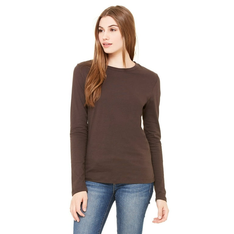 walmart brown long sleeve shirt
