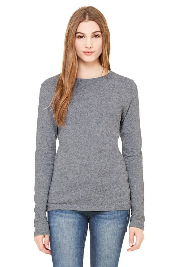 Women's Thick Crewneck Long Sleeve T-Shirt