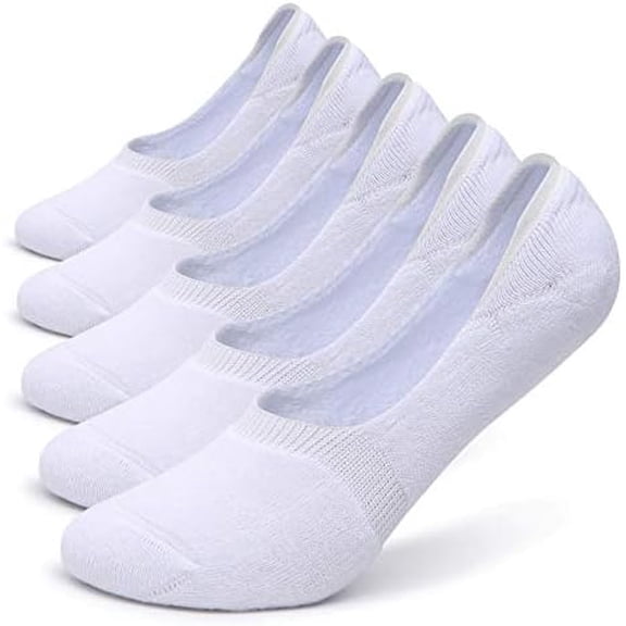 Women's Thick Cushion Cotton Athletics Casual Low Cut Flat Non-Slip Boat Liner No Show Socks-5/10 Pack