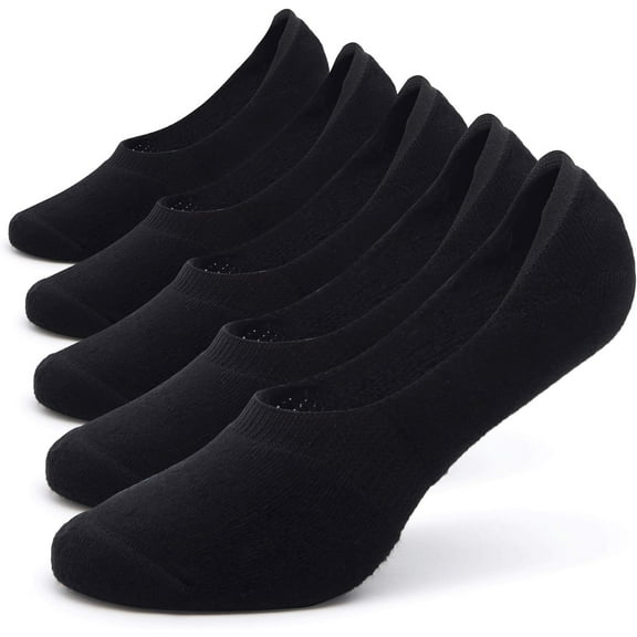 Women's Thick Cushion Cotton Athletics Casual Low Cut Flat Non-Slip Boat Liner No Show Socks-5/10 Pack