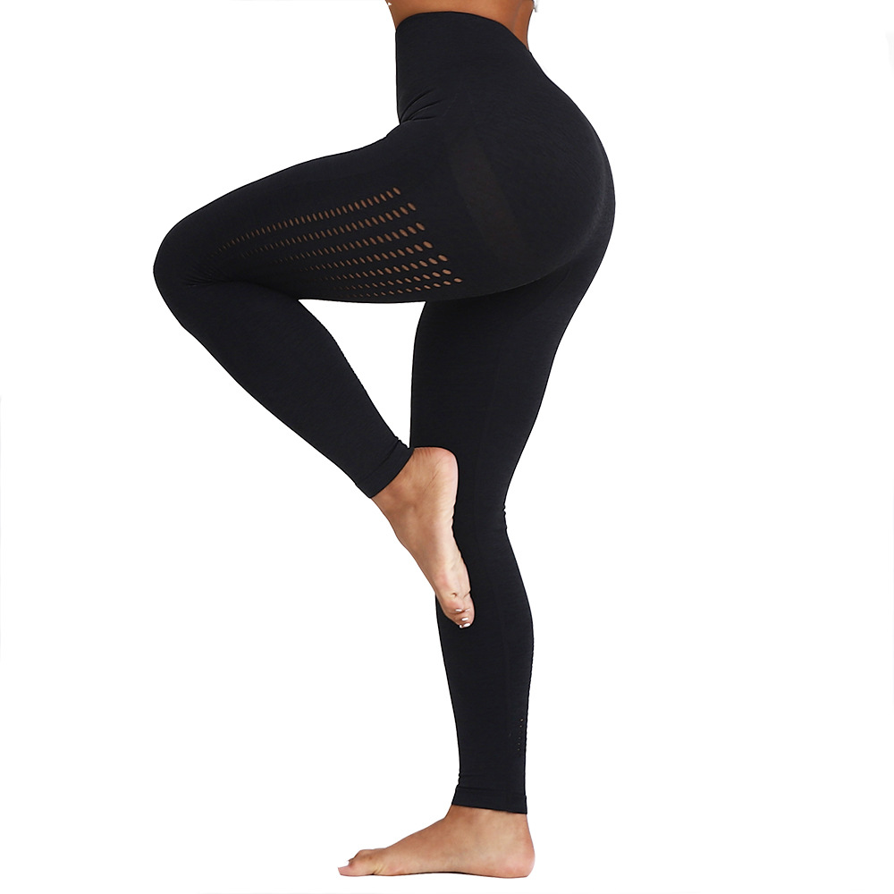 Women's Thick High Waist Yoga Exercise Stretch Stretch Pants Tummy Control Slimming Lifting Anti Cellulite Scrunch Booty Leggings Ruched Butt Seamless Tights Sport Workout - image 1 of 8