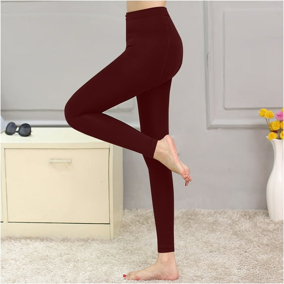 Women's Thick High Waisted Fleece Lined Leggings Winter Warm Thermal Leggings for Cold Weather
