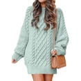 thumbnail image 1 of Women's Thick Knitted Cropped Sweater, 1 of 9