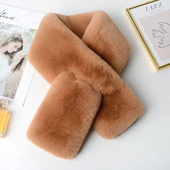 Women’s Thick Scarf Stylish Warm Versatile Winter Accessory Wrap Neckwear, Coffee