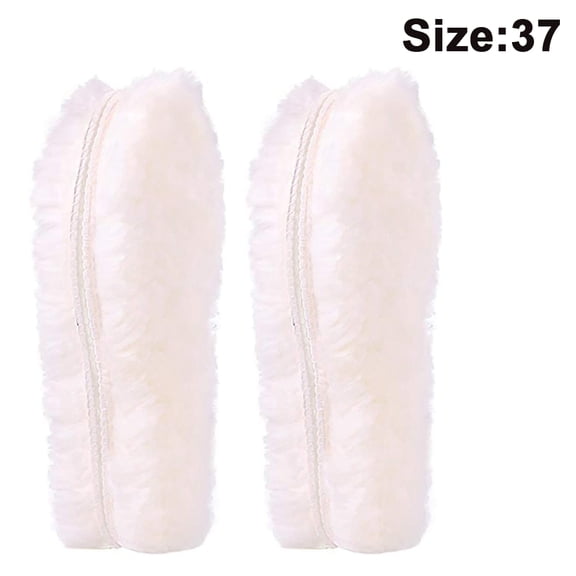 Women’s Thick Sheepskin Insoles, Thick Warm Wool Insoles Fluffy Fleece Replacement for Shoes Boots Slippers