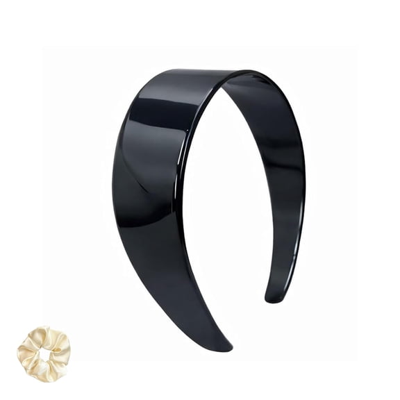 Thick Tortoise Shell Headband, Ligth Flexible No Slip Durable Fashion Hair Hoop, 1.5 inch Classic Thick Wide Headband with Teeth for Women